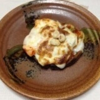 厚揚げとサクサク納豆のキムチチーズ焼き